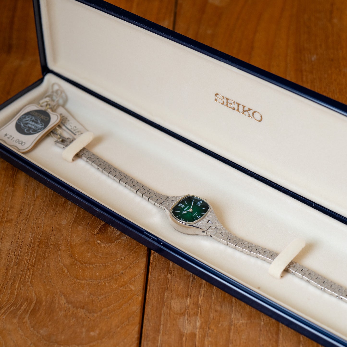 Seiko “Emerald Faceted” Ladies Watch