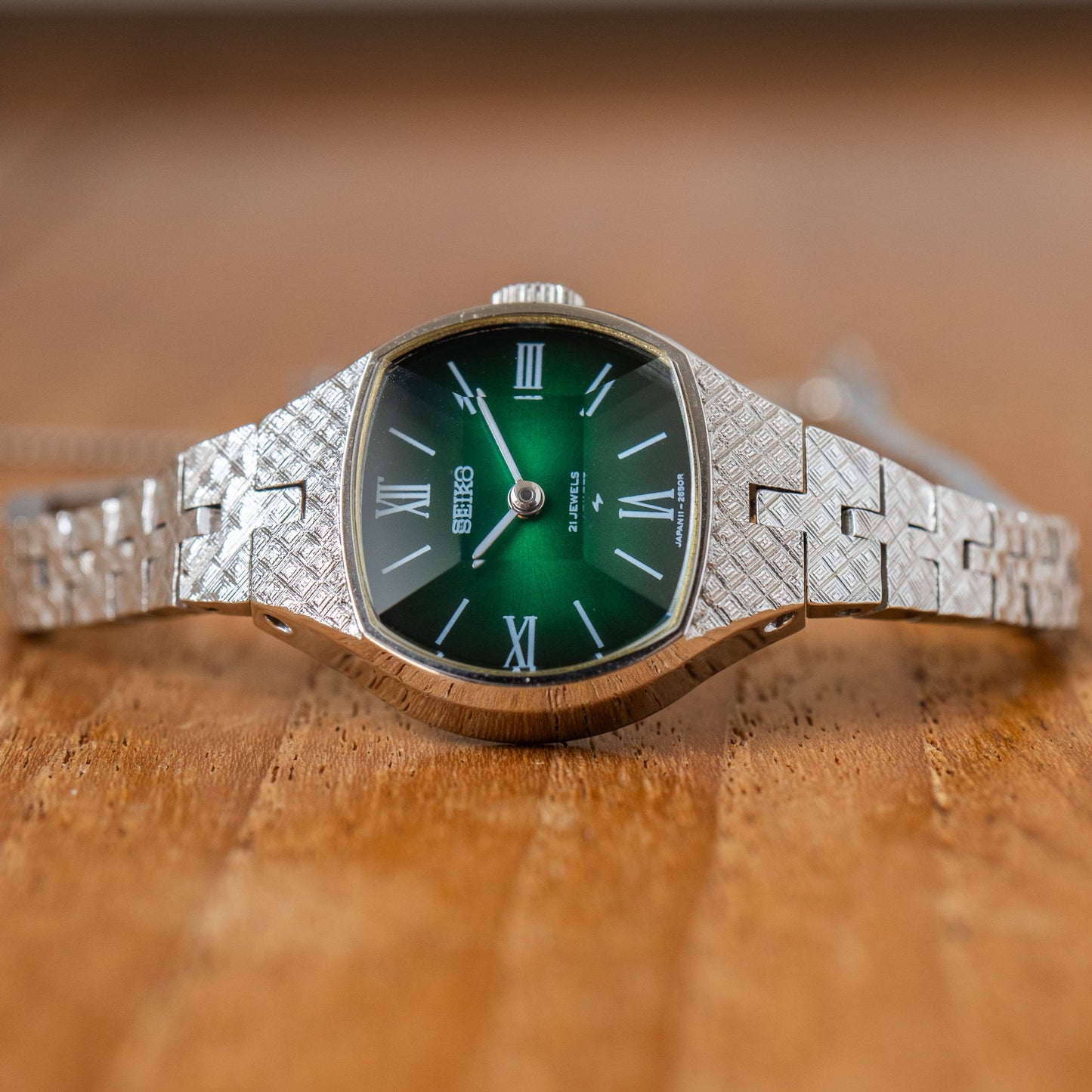 Seiko “Emerald Faceted” Ladies Watch