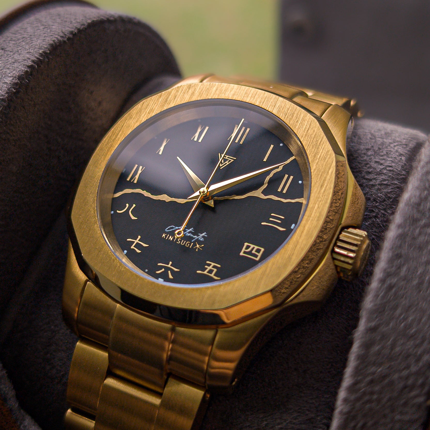 18k Gold Plated Nautilus Seiko Mod