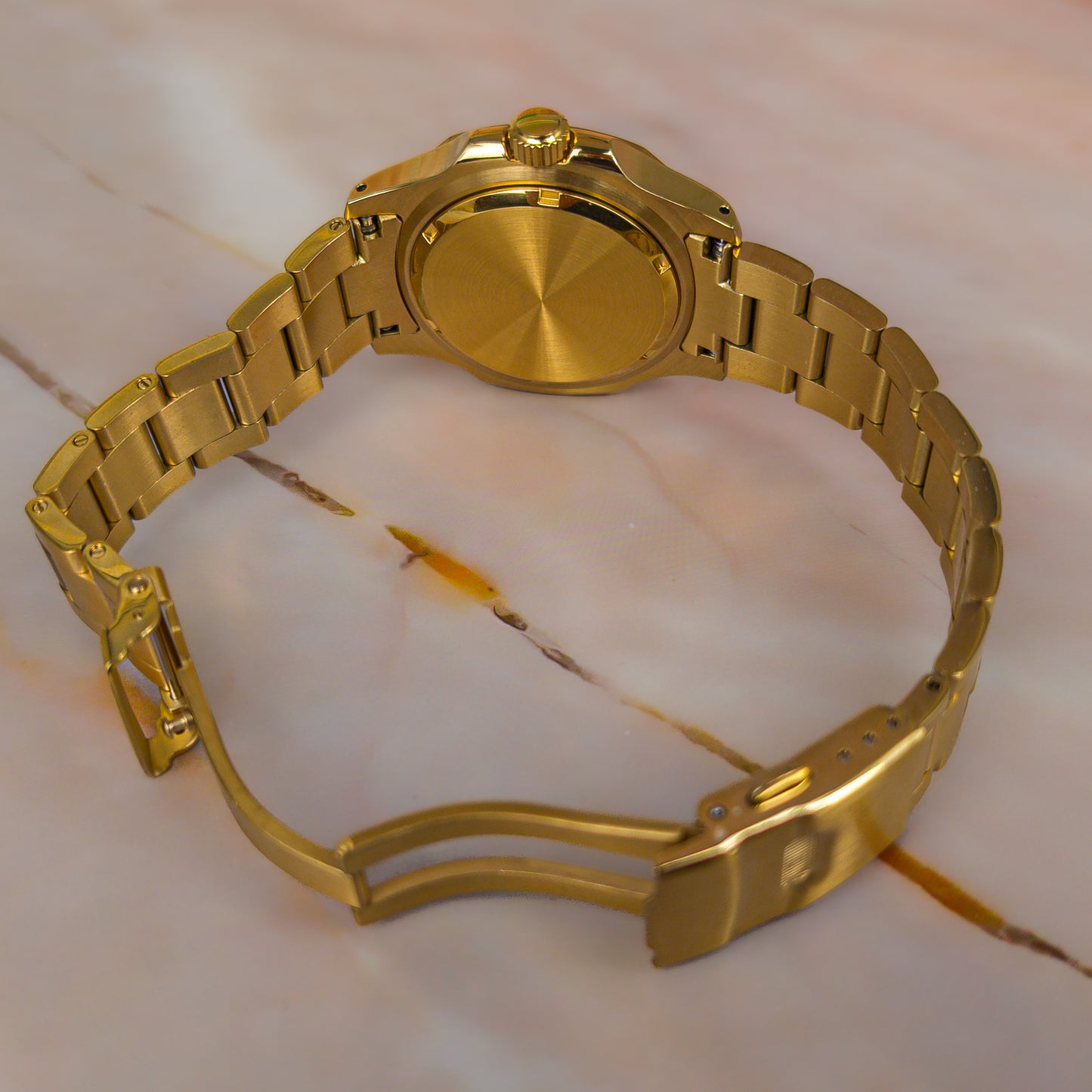 18k Gold Plated Nautilus Seiko Mod