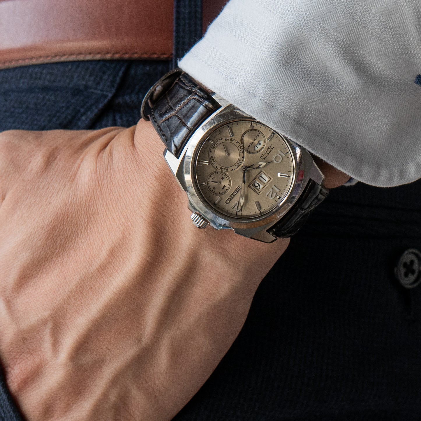 Seiko SAGV007 "Big Date" Titanium Perpetual Calendar