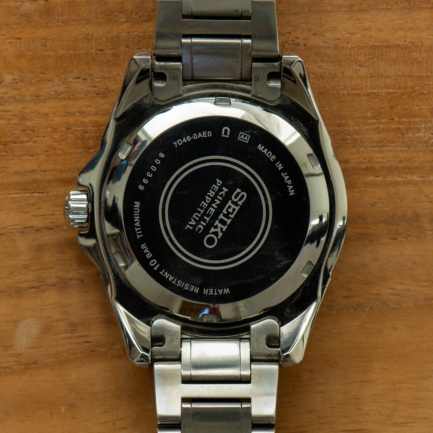 Seiko 7D46-0AE0 “Big Date” Kinetic Perpetual