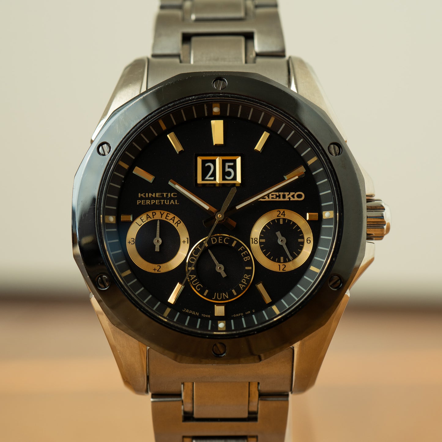 Seiko 7D46-0AE0 “Big Date” Kinetic Perpetual