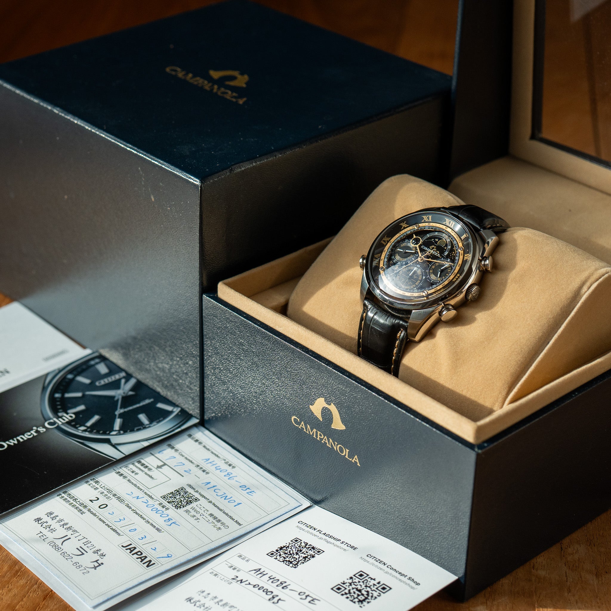 Campanola “Anniversary Grand Complication” AH4086-05E – Provenance