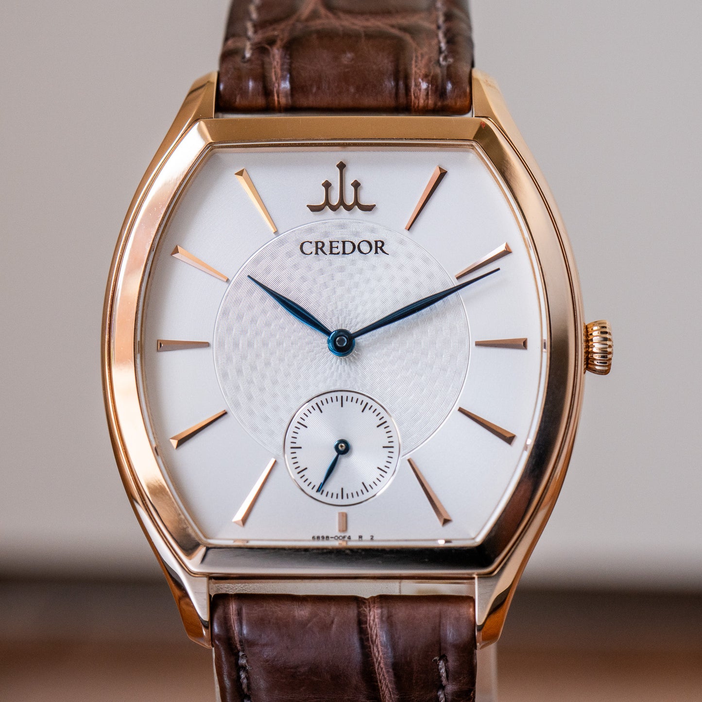 Credor Rose Gold Tonneau 6898-00C0