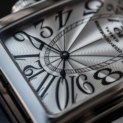 Cuervo y Sobrinos "Silver Guilloché" Prominente Doble Tiempo