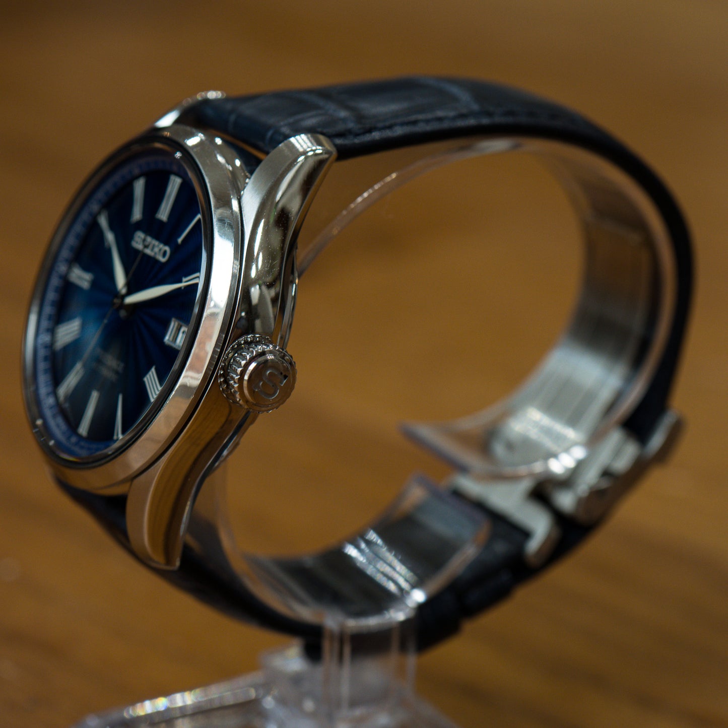 Seiko SARX059; Shippo Enamel Waves