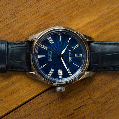 Seiko SARX059; Shippo Enamel Waves