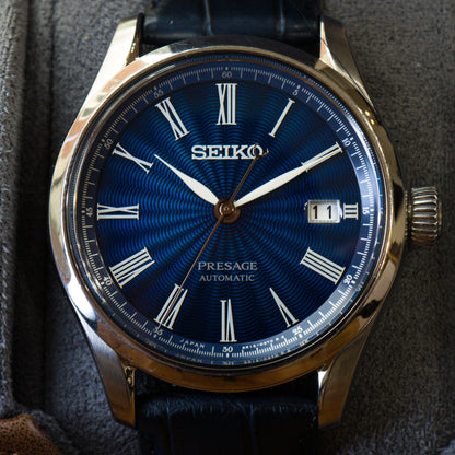 Seiko SARX059; Shippo Enamel Waves