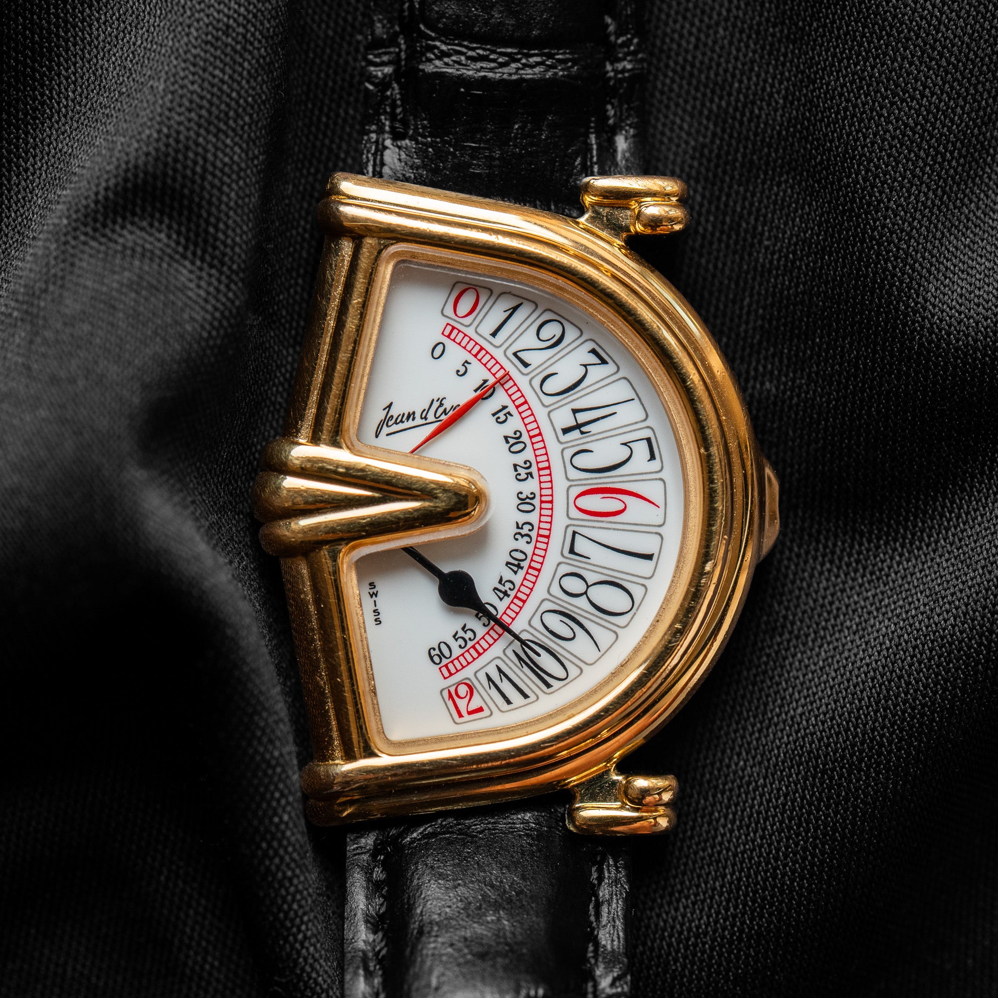 Jean D'eve “Retrograde” Quartz Sectora – Provenance Watches