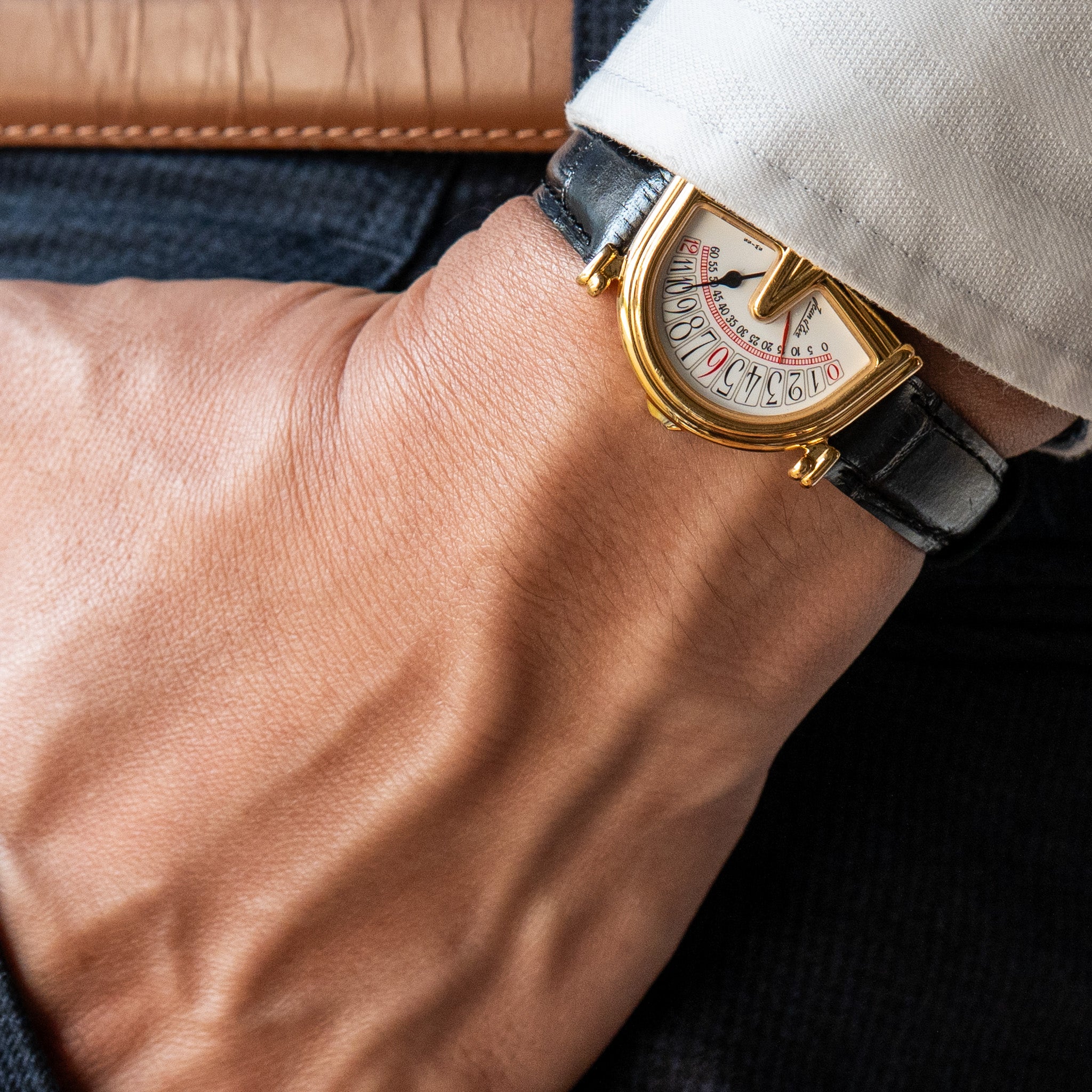 Jean D'eve “Retrograde” Quartz Sectora – Provenance Watches