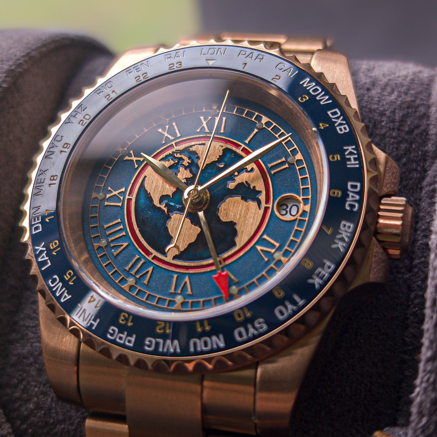 World Traveller "Blue Seas" GMT Seiko Mod