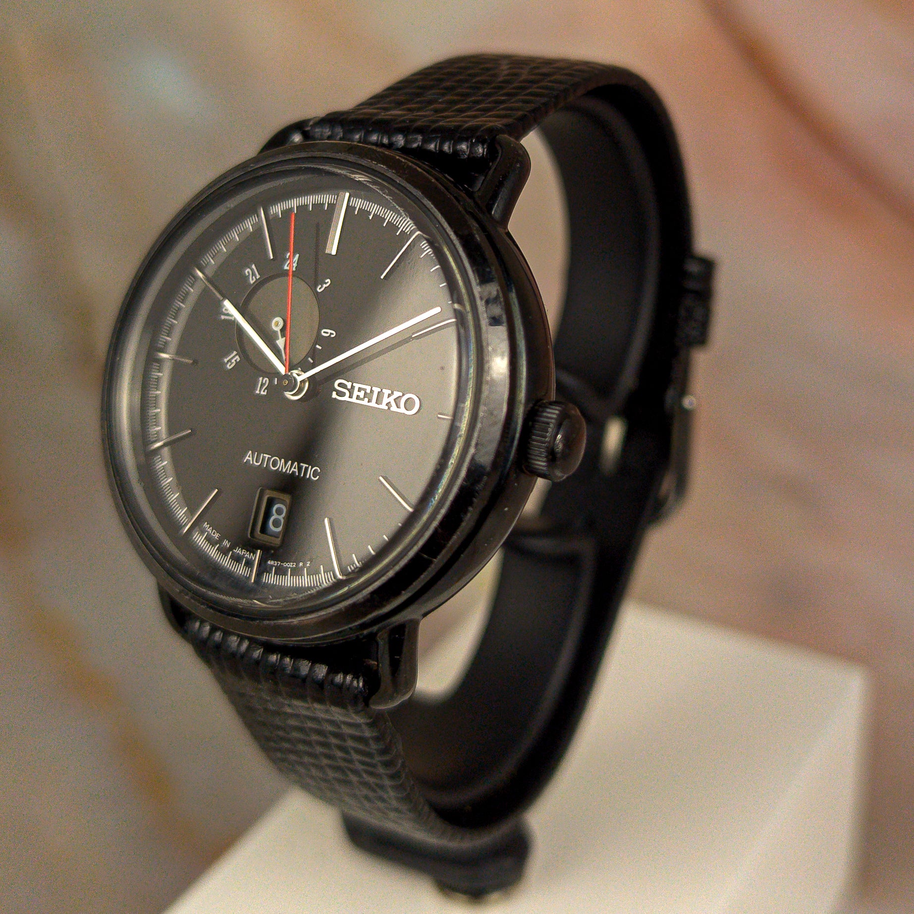 Seiko SCVE009 Black Dot Black Sun