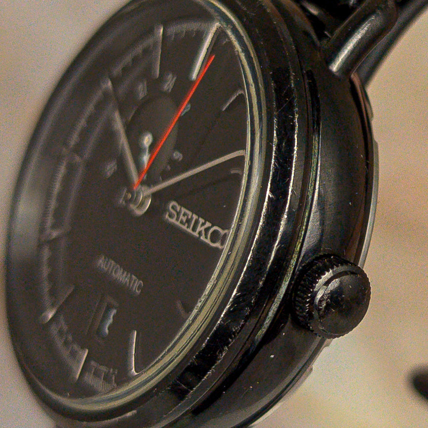 Seiko SCVE009 Black Dot Black Sun