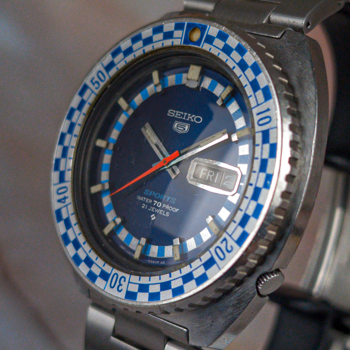 Seiko 6119-8300; Blue “Rally” Diver