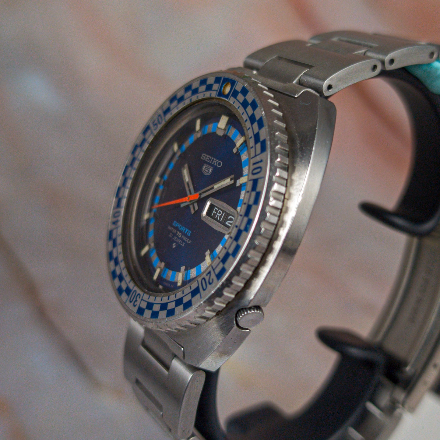 Seiko 6119-8300; Blue “Rally” Diver