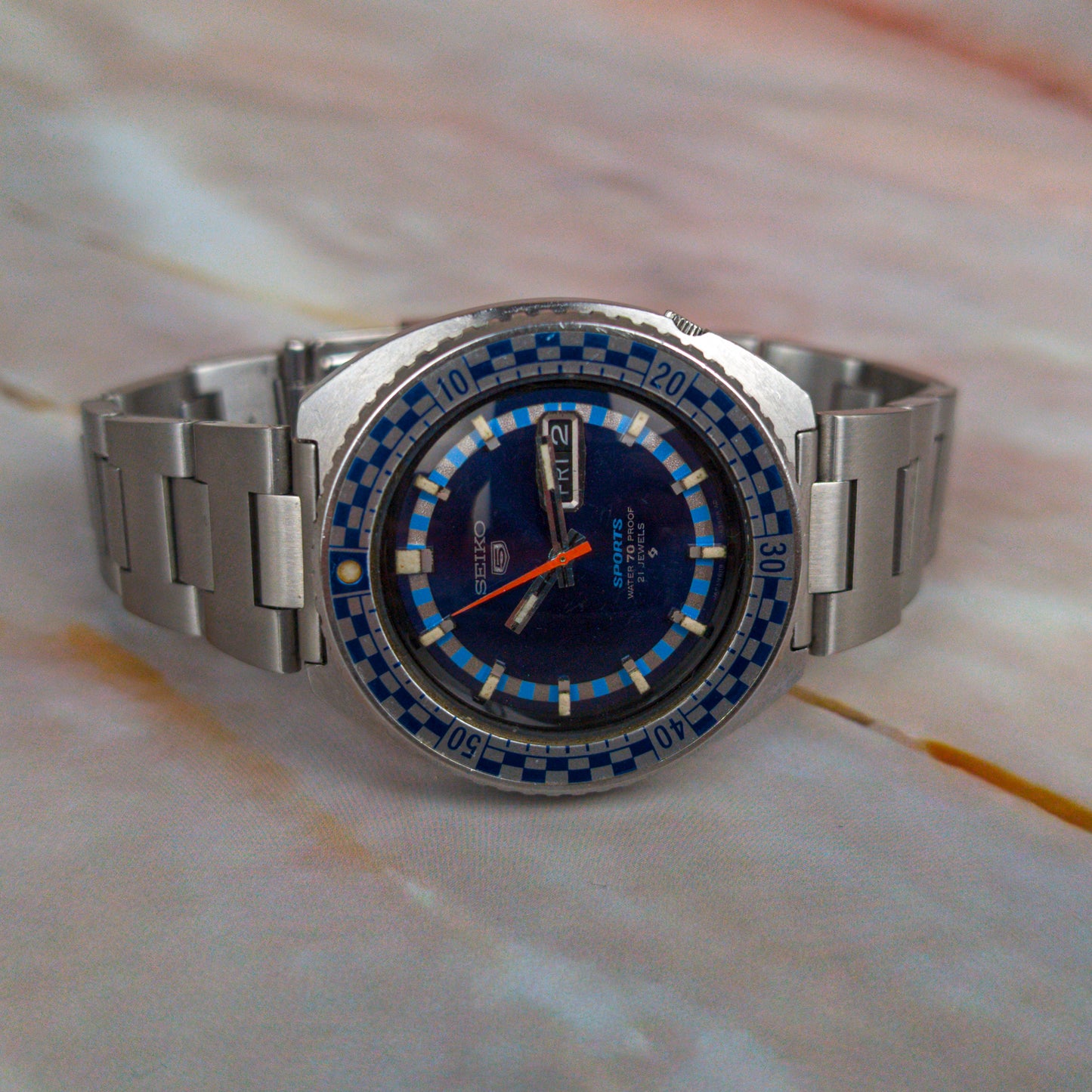 Seiko 6119-8300; Blue “Rally” Diver