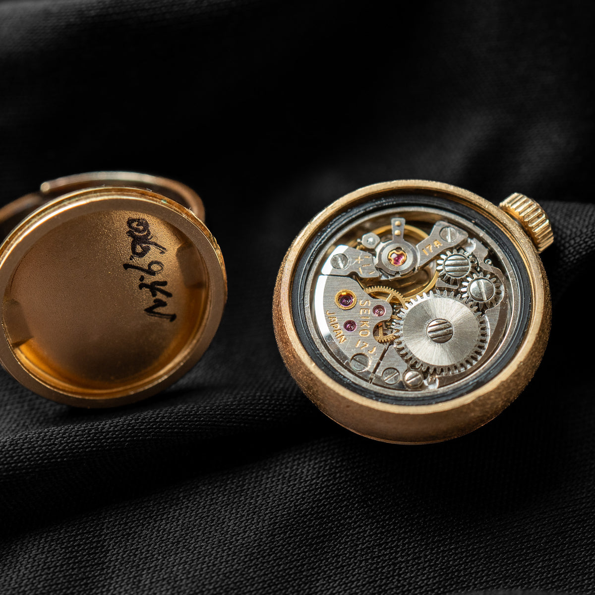 Seiko Mechanical Gold "Mother-of-Pearl" Ring Watch