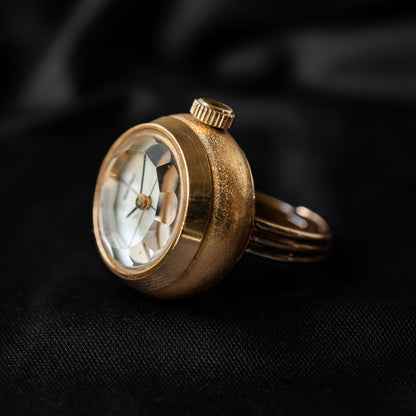 Seiko Mechanical Gold "Mother-of-Pearl" Ring Watch