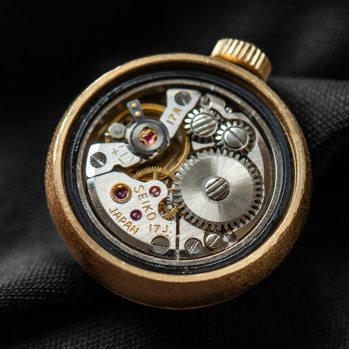 Seiko Mechanical Gold "Mother-of-Pearl" Ring Watch