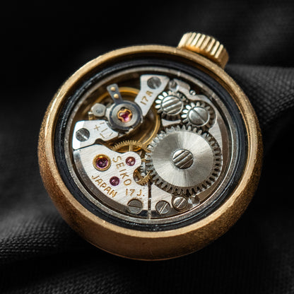 Seiko Mechanical Gold "Mother-of-Pearl" Ring Watch