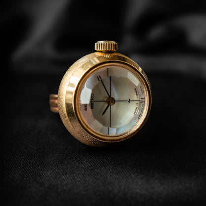 Seiko Mechanical Gold "Mother-of-Pearl" Ring Watch