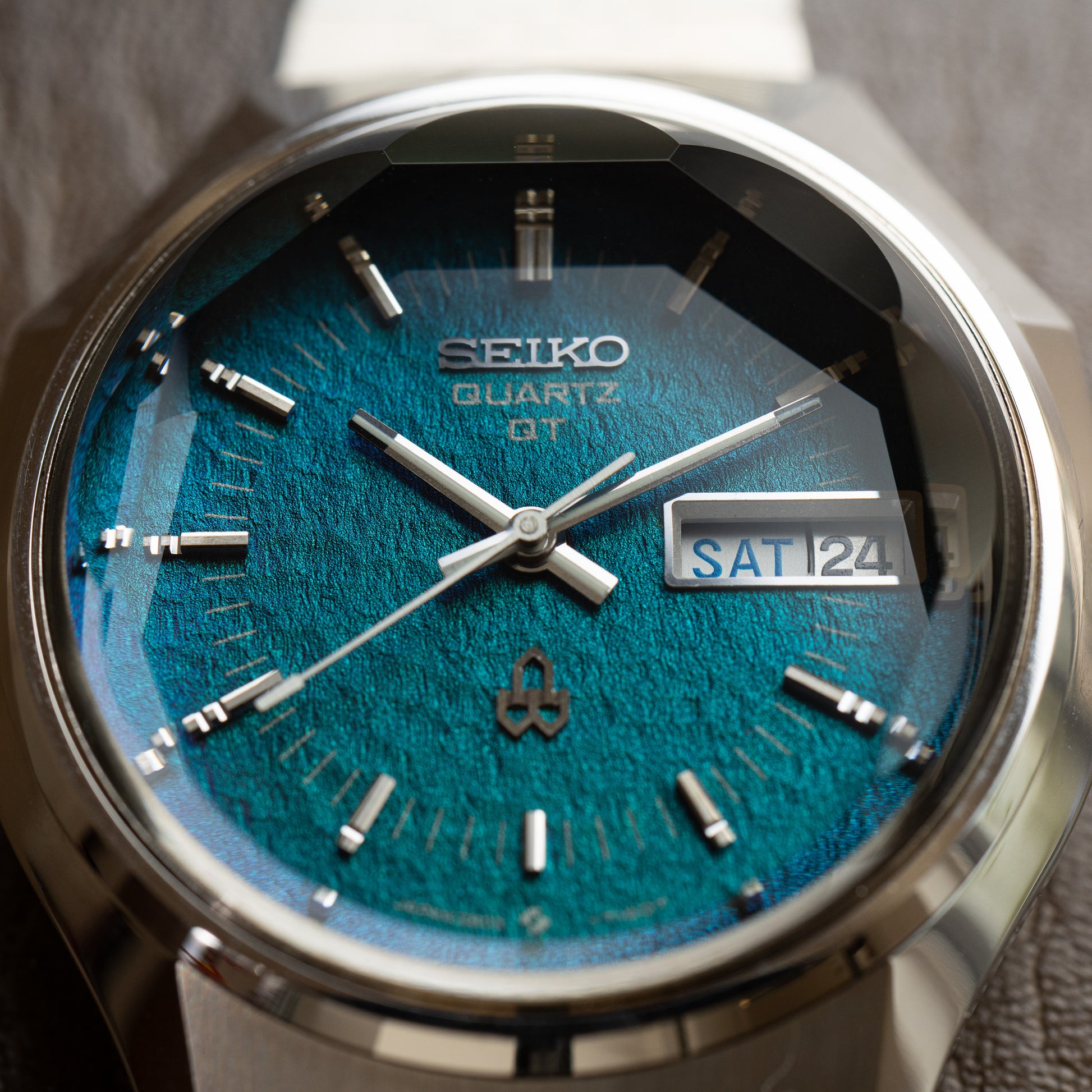 Seiko 3803-7080 Baby Morpho Light Blue Dial