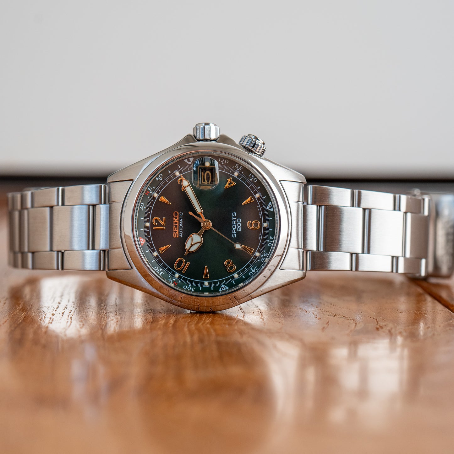 Seiko 4S15-6010 Green "Sport 200" Alpinist