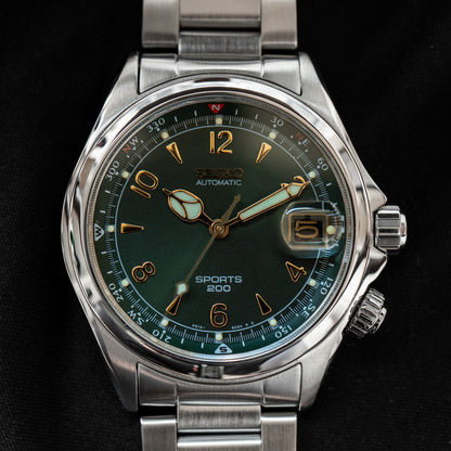 Seiko 4S15-6010 Green "Sport 200" Alpinist