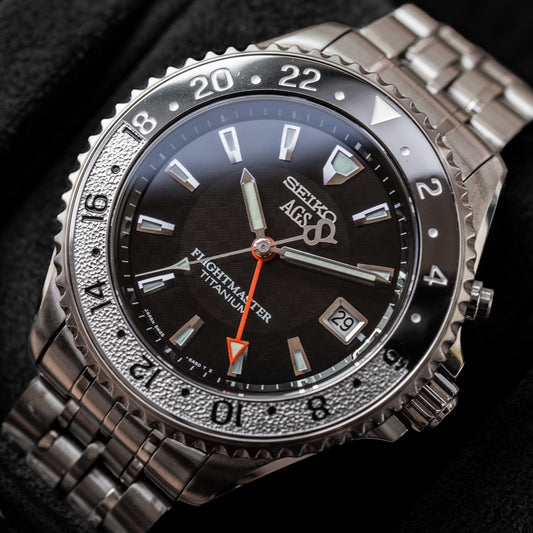 Seiko Titanium Flightmaster SBCW005 / 5M45-6A50