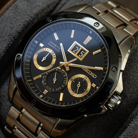 Seiko 7D46-0AE0 “Big Date” Kinetic Perpetual