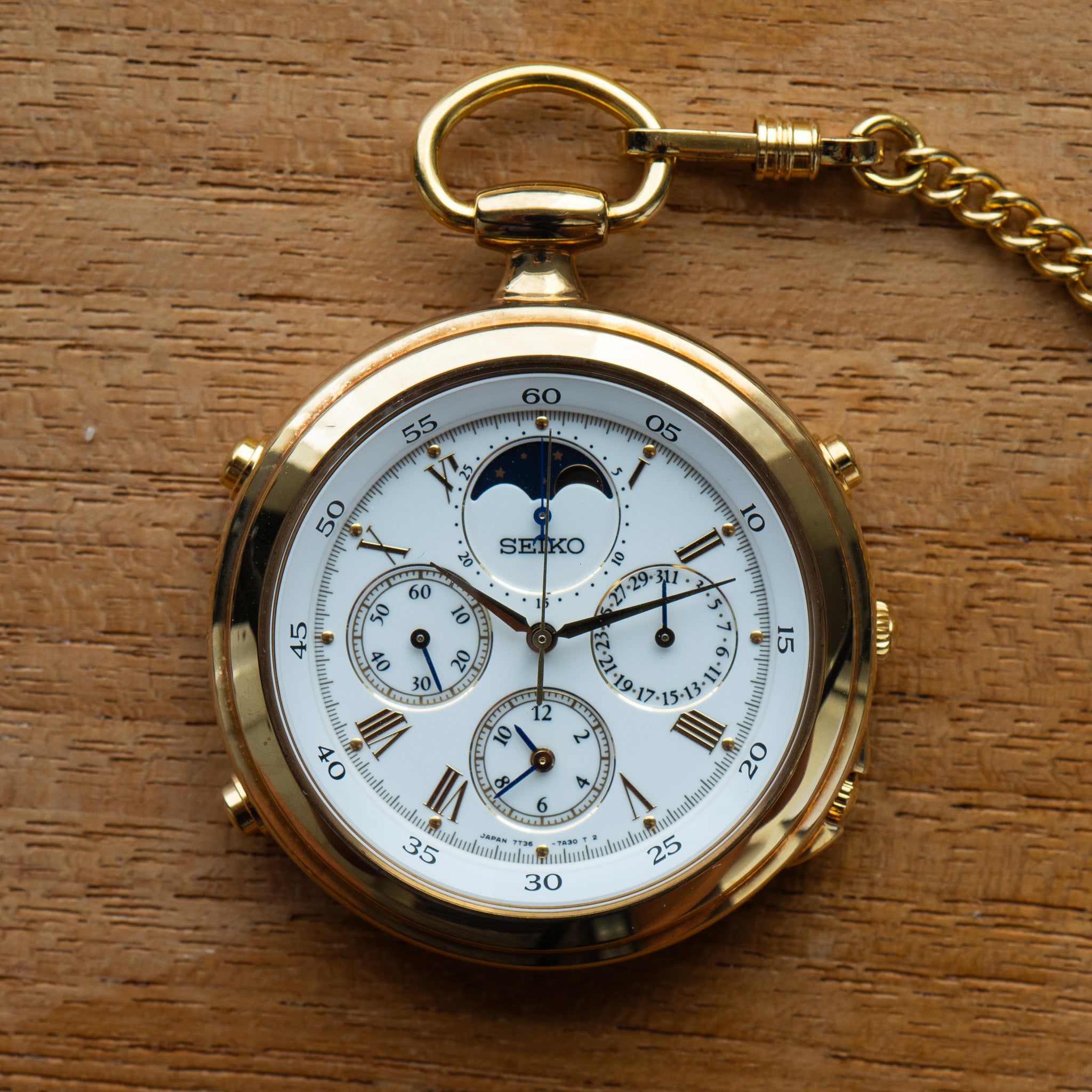 Seiko 7T36 7A20 Pocket Watch Provenance Watches