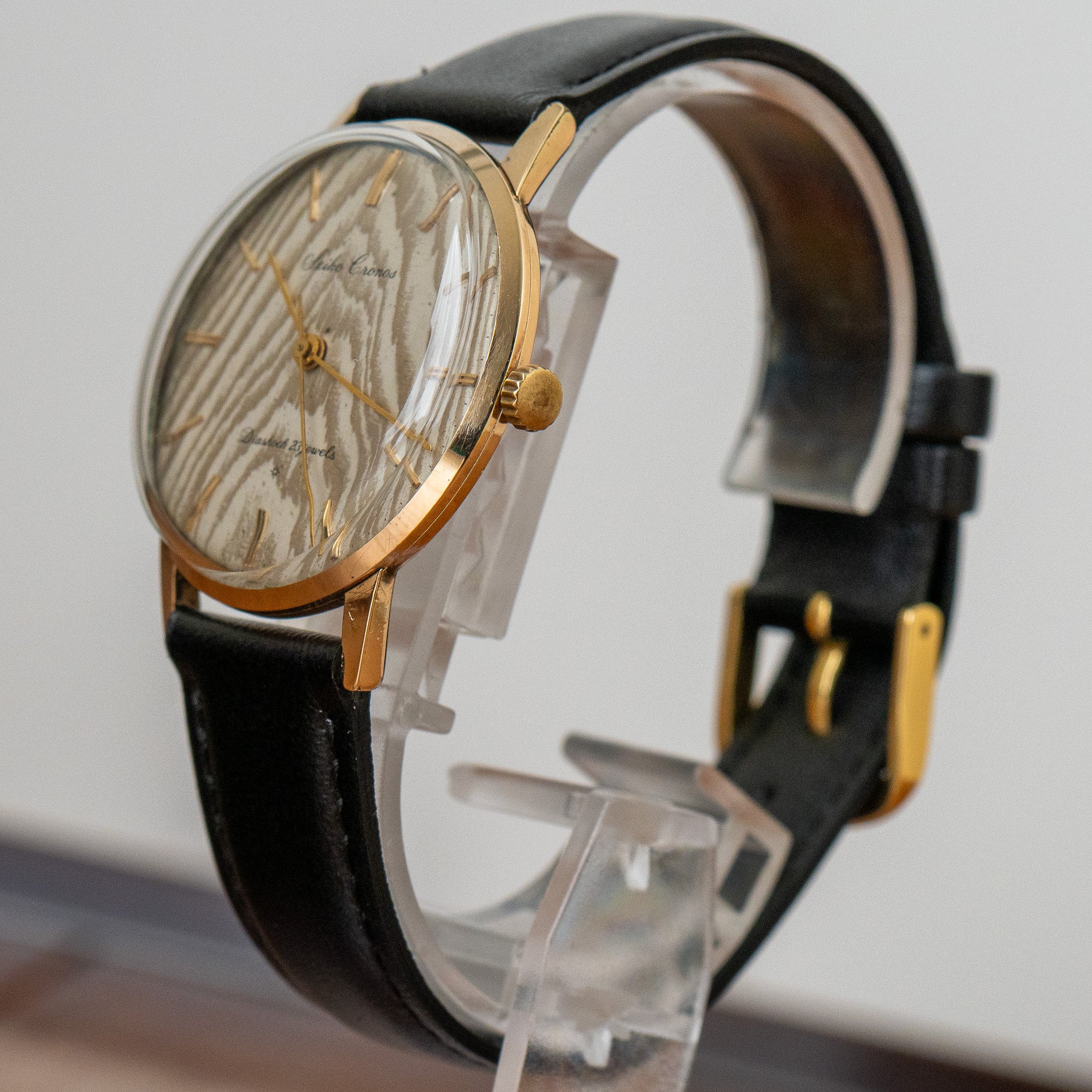 SEIKO Clock ヴィンテージ置時計 ブラウン Seiko Cronos “Wood Dial” J14058 – Provenance Watches