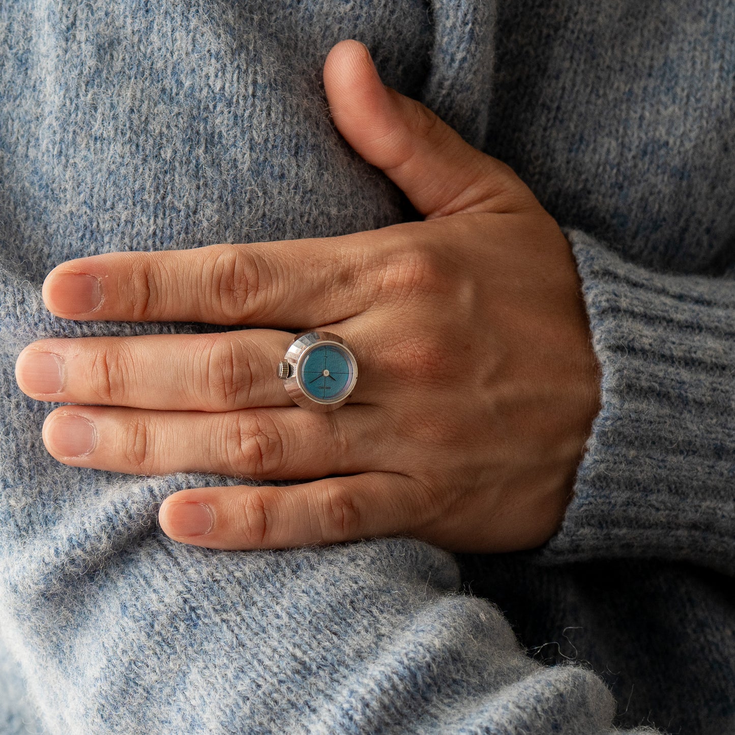 Seiko Mechanical "Morpho" Ring Watch