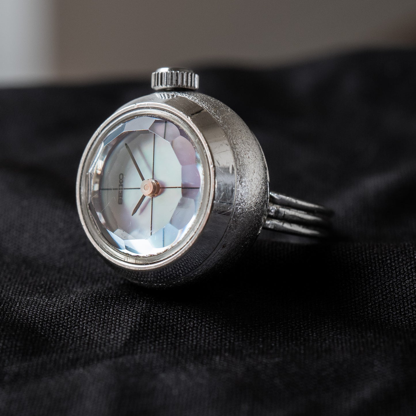 Seiko Mechanical "Mother-of-Pearl" Ring Watch