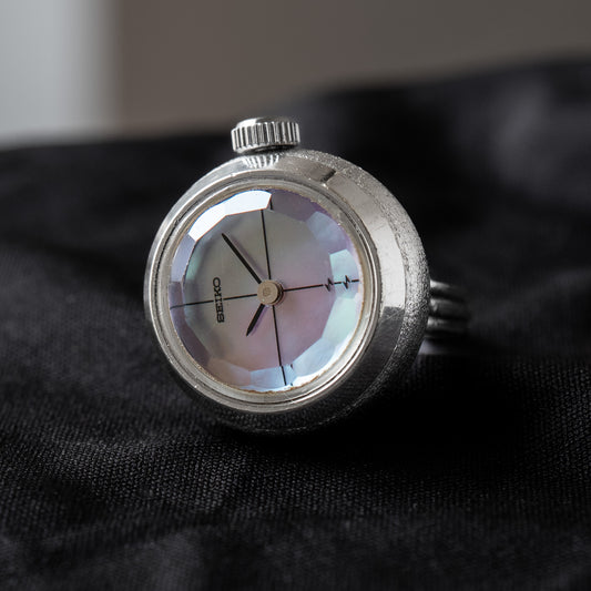 Seiko Mechanical "Mother-of-Pearl" Ring Watch