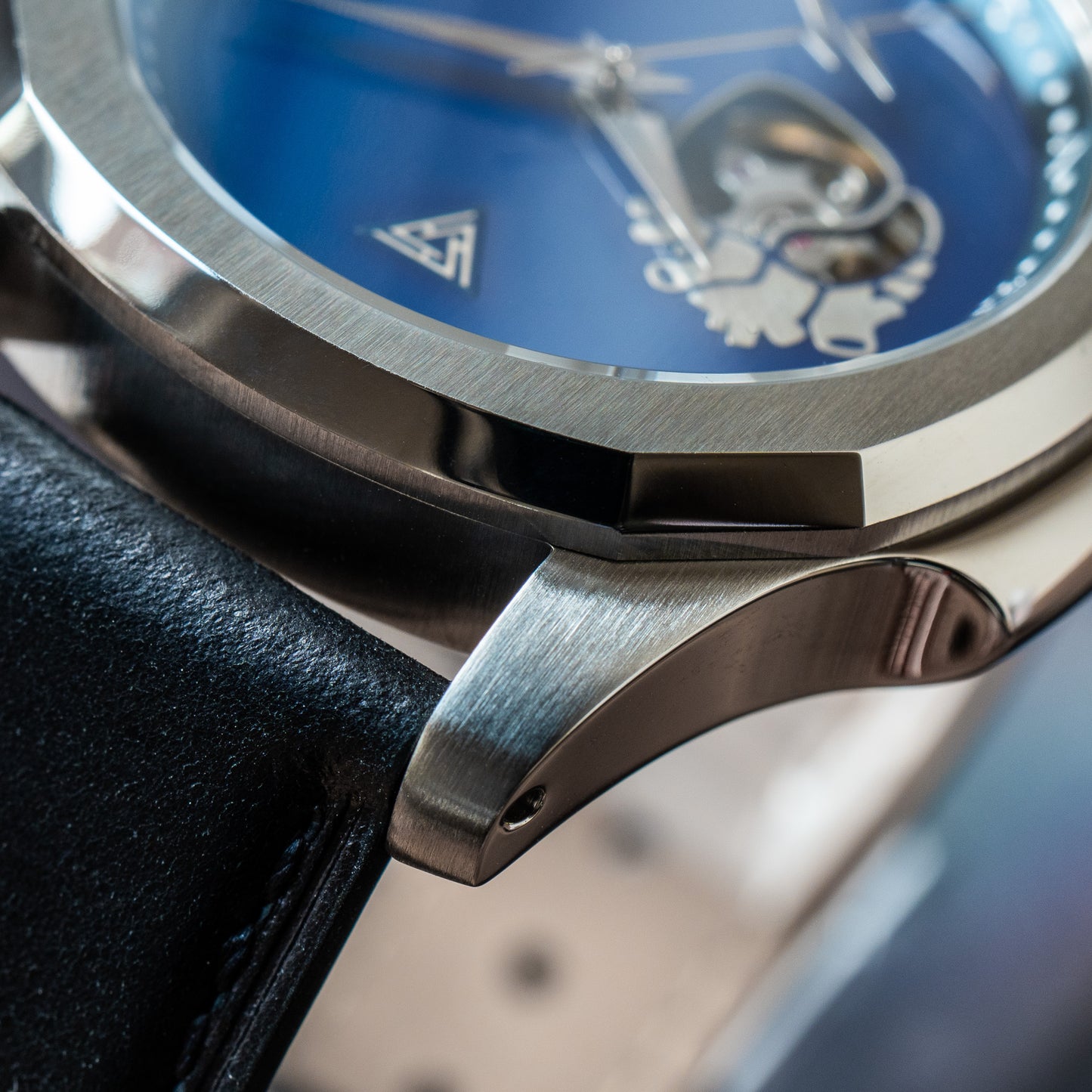 Golden Blue “EKG” Open Heart Seiko Mod
