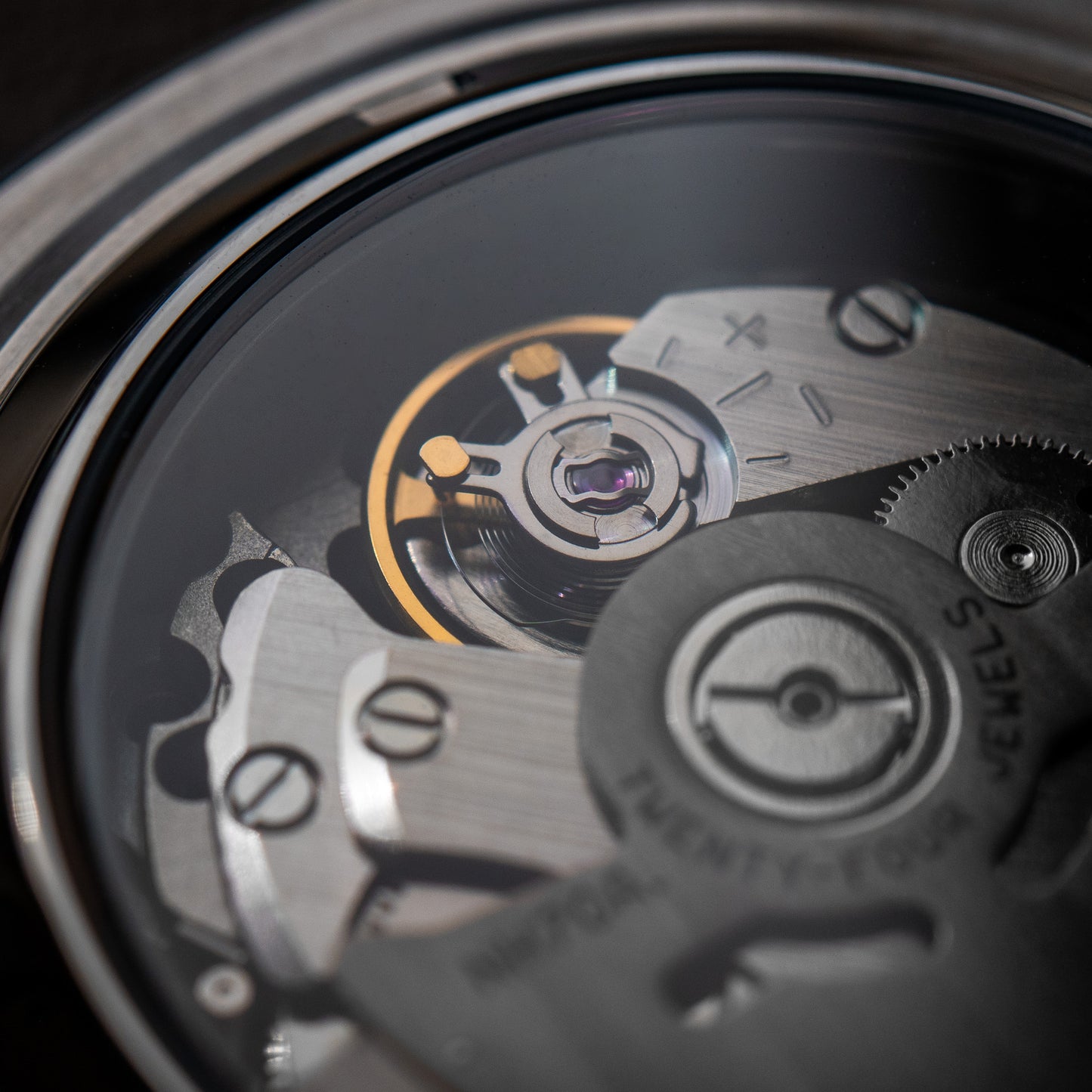 Golden Blue “EKG” Open Heart Seiko Mod