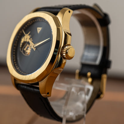Golden “EKG” Open Heart Seiko Mod