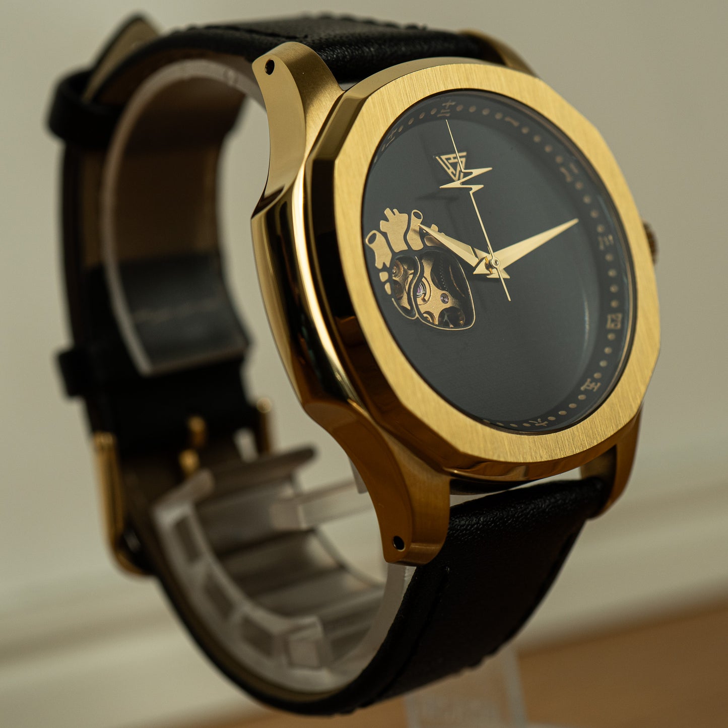 Golden “EKG” Open Heart Seiko Mod