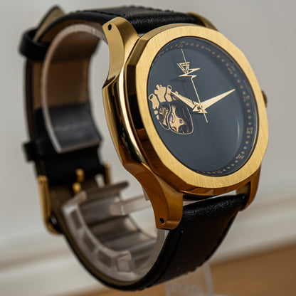 Golden “EKG” Open Heart Seiko Mod