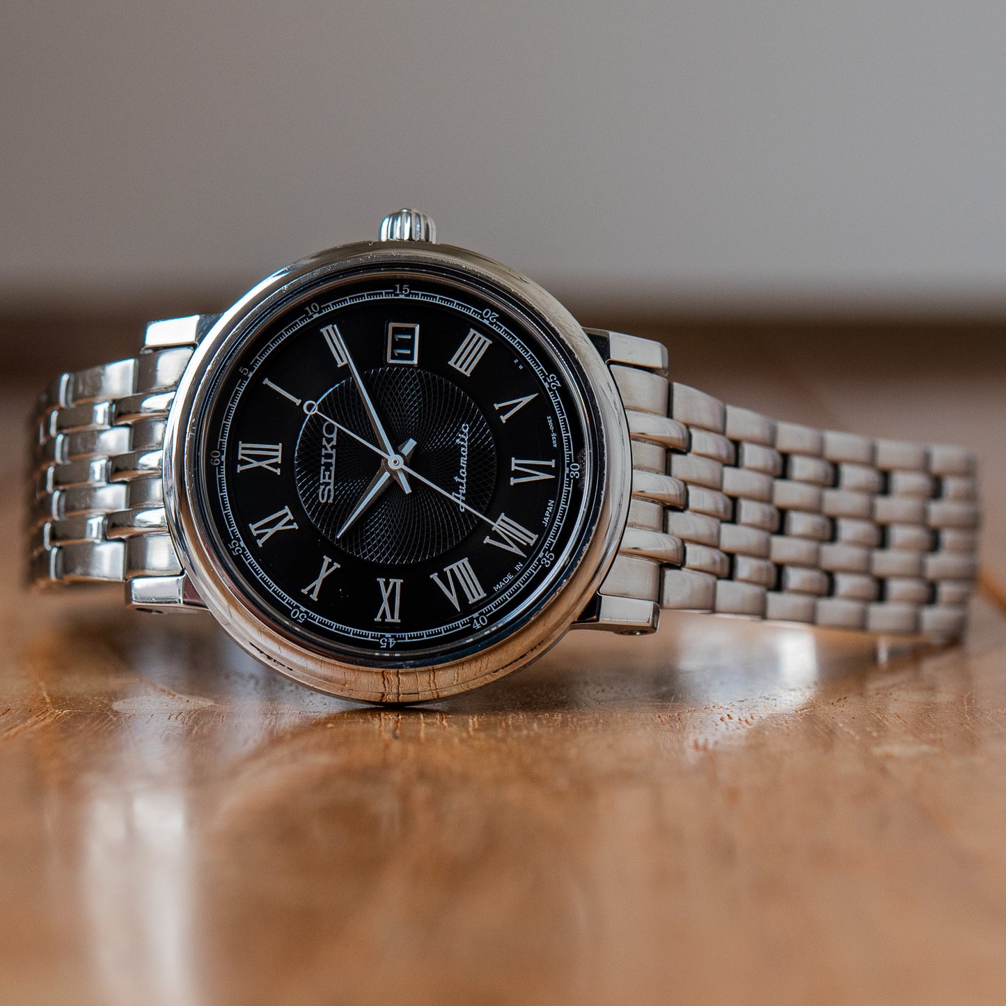 Seiko "Black Guilloche" JDM SARY007