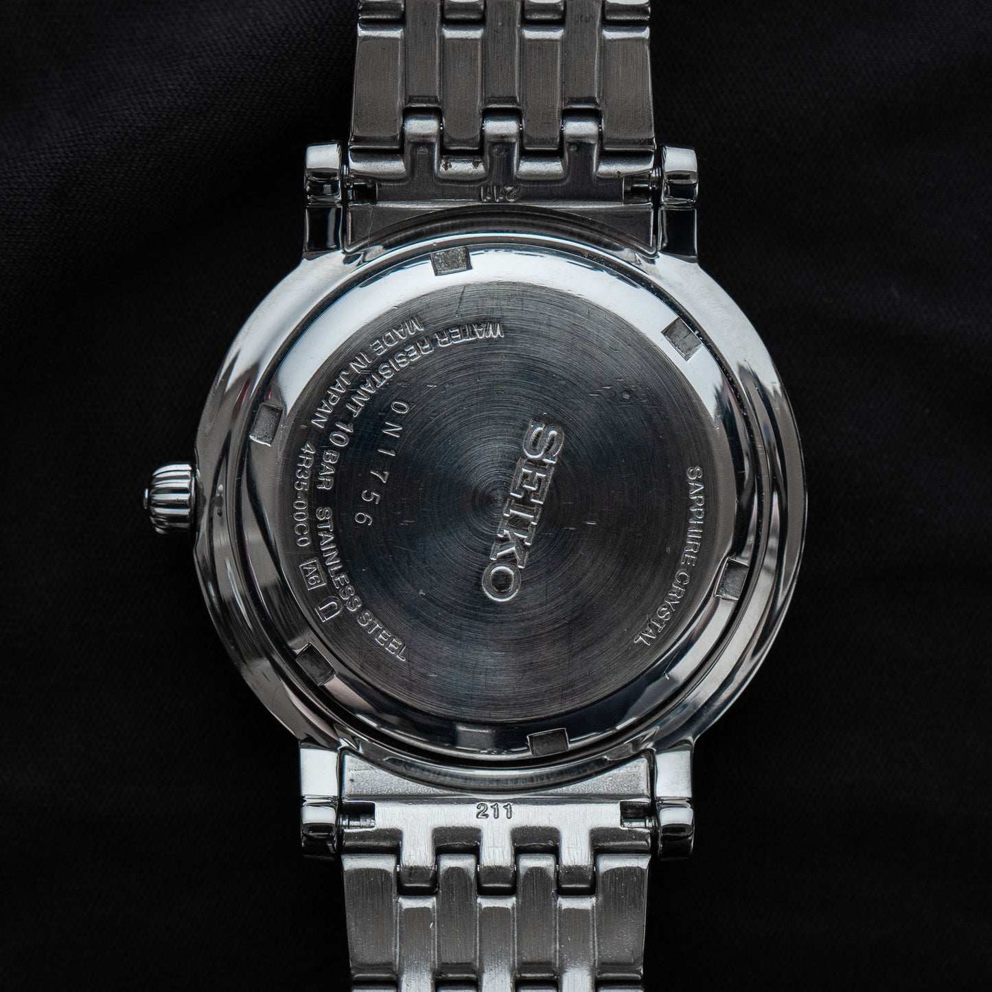 Seiko "Black Guilloche" JDM SARY007