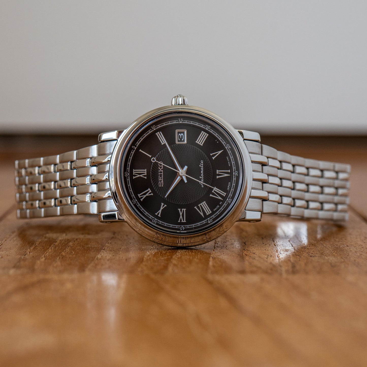 Seiko "Black Guilloche" JDM SARY007