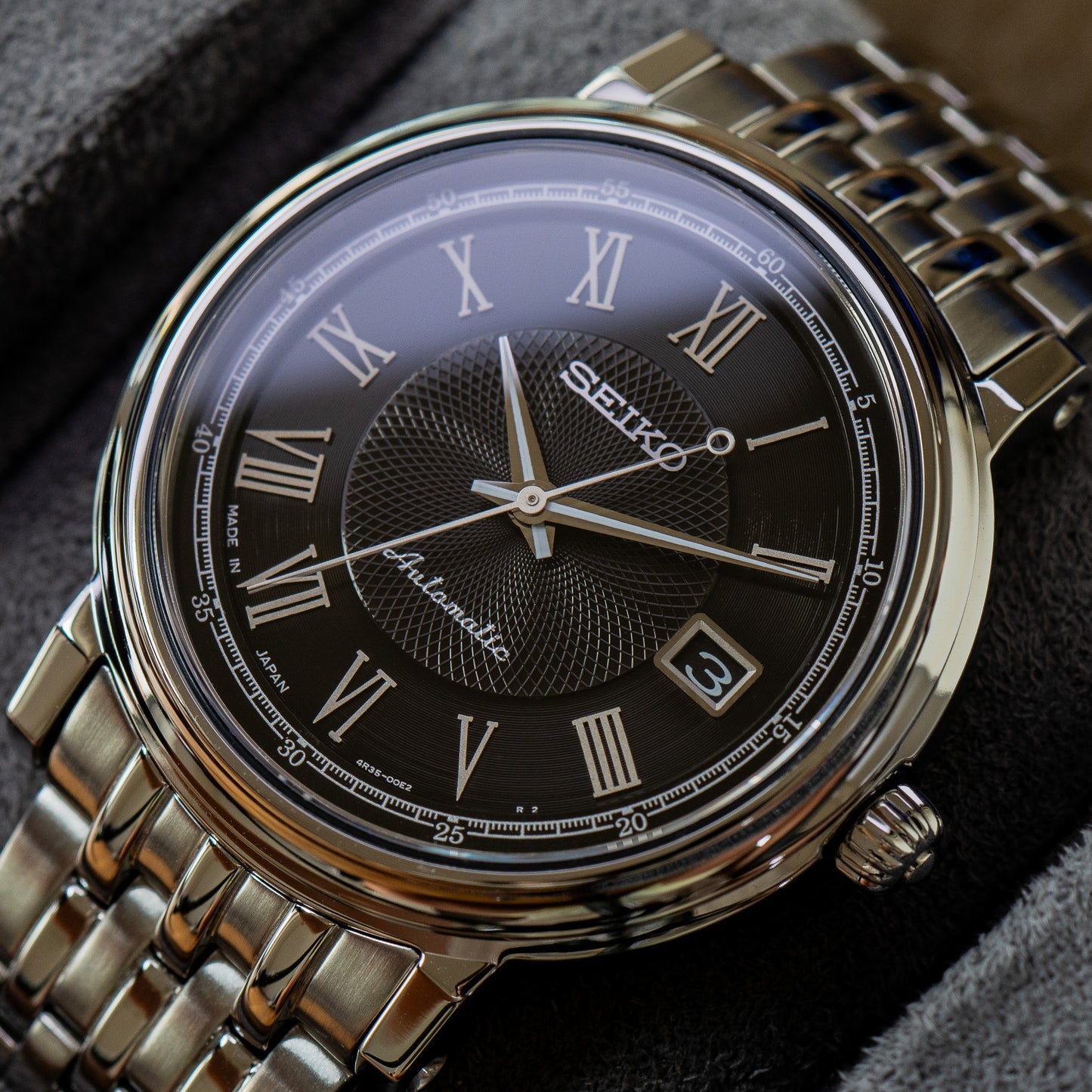 Seiko "Black Guilloche" JDM SARY007