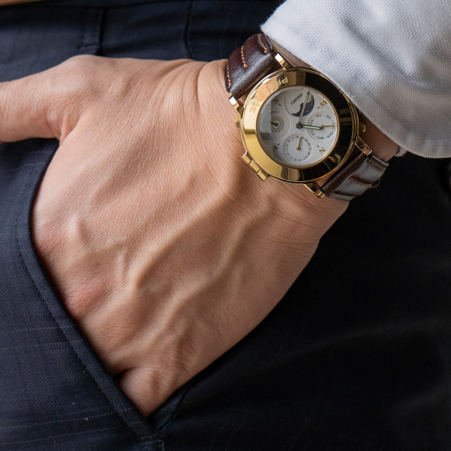 Seiko "Presage Moonphase" SAWV003