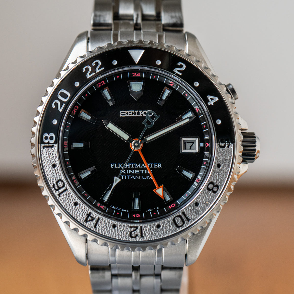 Seiko Titanium Flightmaster SBDW011 / 5M65-0A50