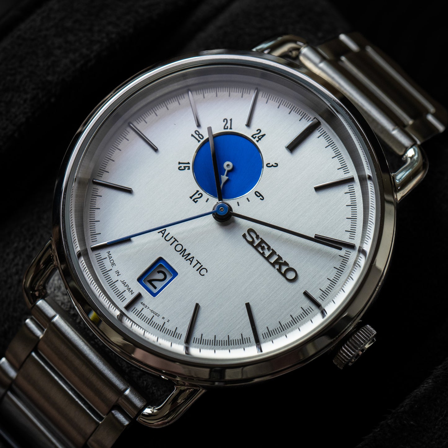Seiko SCVE005; Blue Dot / Blue Moon