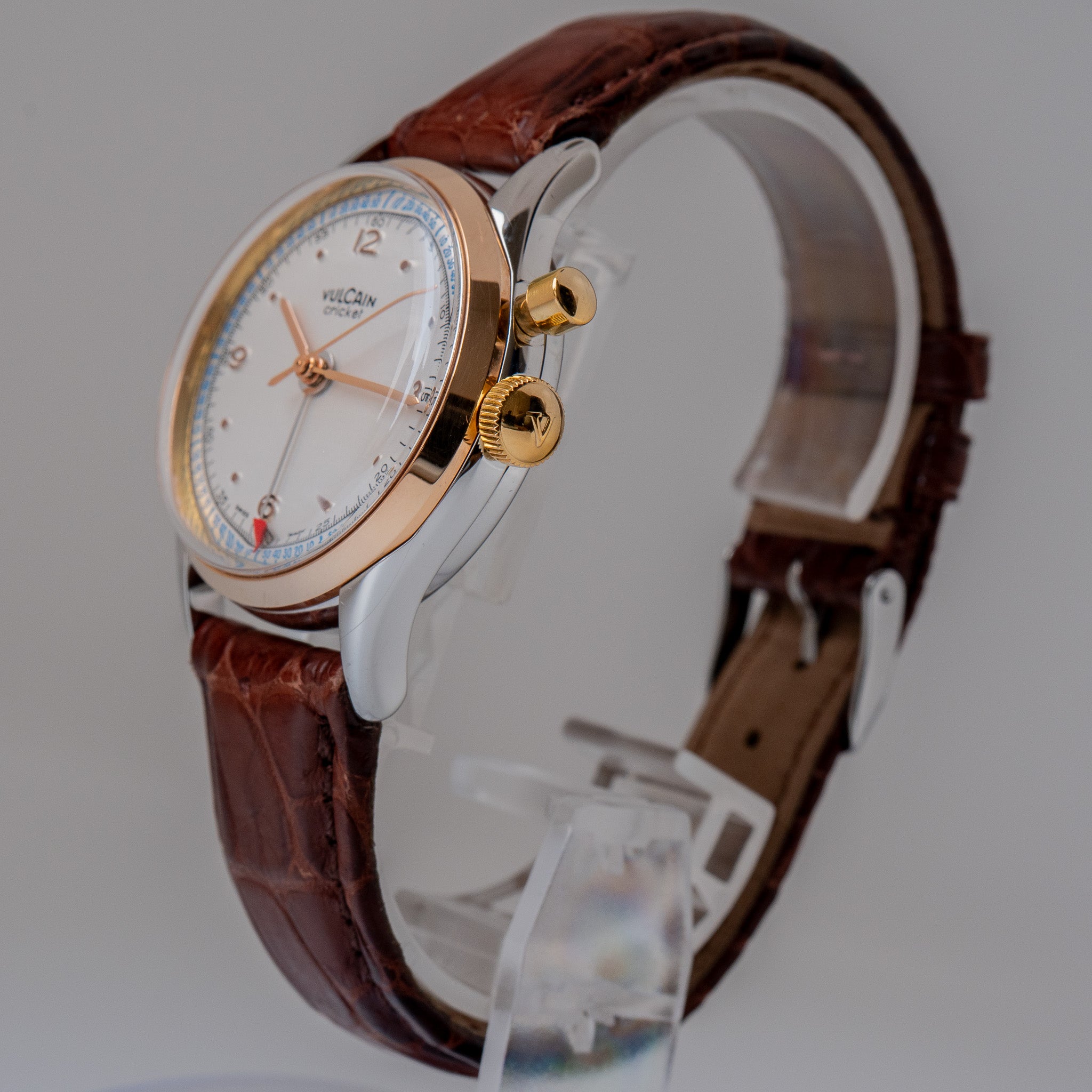 KK【JCM44:1947】T.ウィリアムズシリーズ6/8&スタルヒン面子 Vulcain “1947 President Watch” Cricket Reissue – Provenance Watches