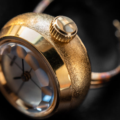 Seiko Mechanical Gold "Mother-of-Pearl" Ring Watch